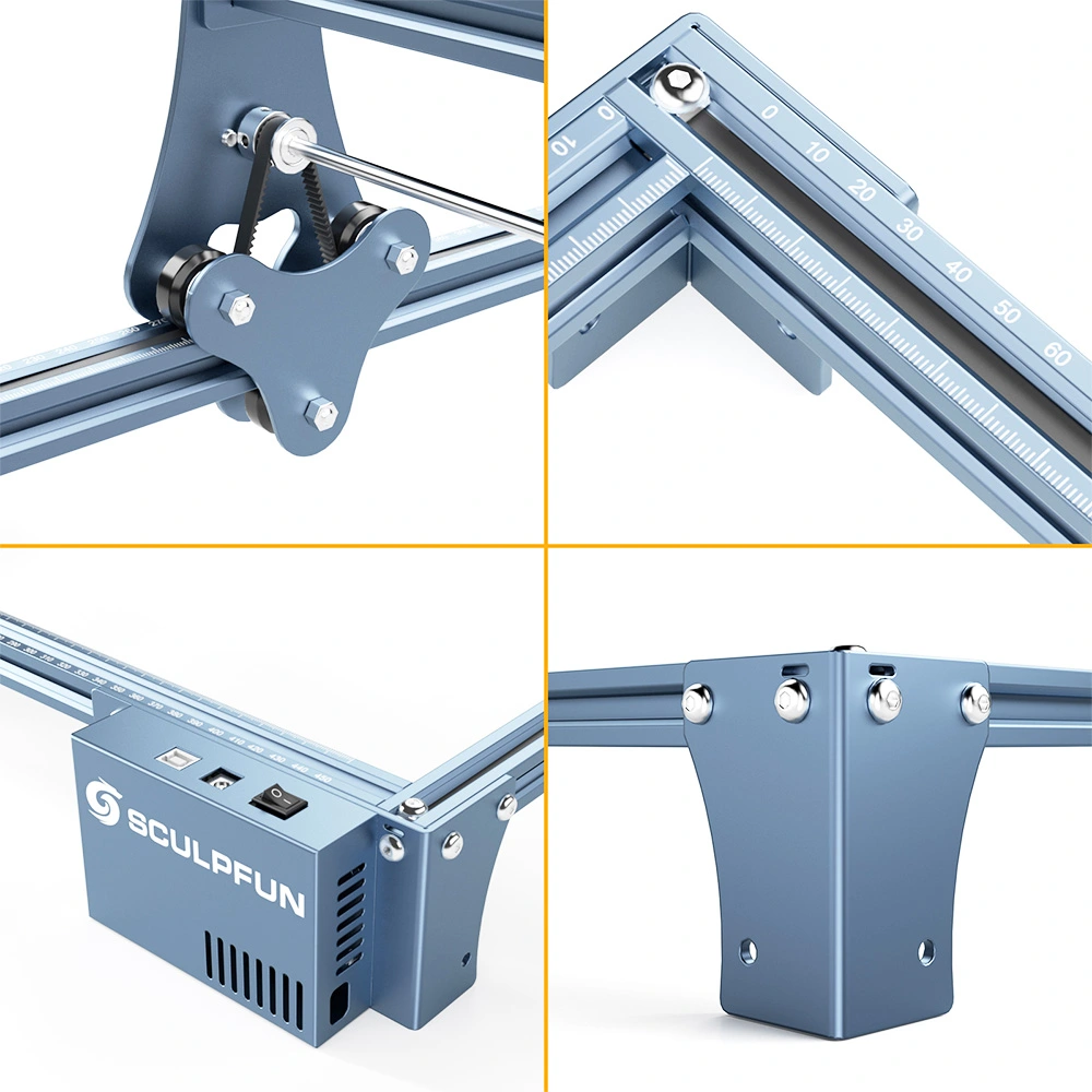 SCULPFUN S9 5.5W Laser Engraver, 0.06mm Ultra-Fine Compressed Spot, Diode Laser, 0.08mm High Precision, Cut 15mm Thick Wood 10mm Acrylic, Fixed Focus, Engraving Area 410*420mm 6 SCULPFUN S9 5.5W Laser Engraver, 0.06mm Ultra-Fine Compressed Spot, Diode Laser, 0.08mm High Precision, Cut 15mm Thick Wood 10mm Acrylic, Fixed Focus, Engraving Area 410*420mm - Image 4