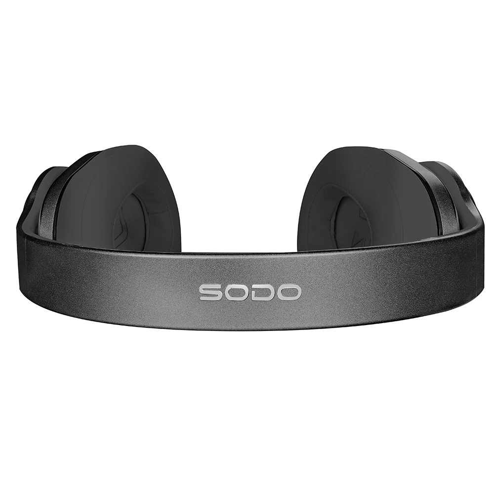 SODO MH10 2-in-1 Wireless Bluetooth On-Ear Headphone & Speaker, Built-in 3-EQ Foldable Headset With Mic - Black 6 SODO MH10 2-in-1 Wireless Bluetooth On-Ear Headphone & Speaker, Built-in 3-EQ Foldable Headset With Mic - Black - Image 4