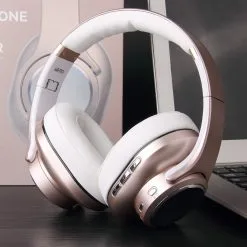 SODO MH10 2-in-1 Wireless Bluetooth On-Ear Headphone & Speaker, Built-in 3-EQ Foldable Headset With Mic - Gold -Headphones & Earphones shop SODO MH10 2 in 1 Wireless Bluetooth On Ear Headphone Speaker Gold 518976 4