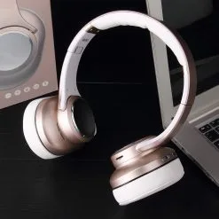 SODO MH10 2-in-1 Wireless Bluetooth On-Ear Headphone & Speaker, Built-in 3-EQ Foldable Headset With Mic - Gold -Headphones & Earphones shop SODO MH10 2 in 1 Wireless Bluetooth On Ear Headphone Speaker Gold 518976 5