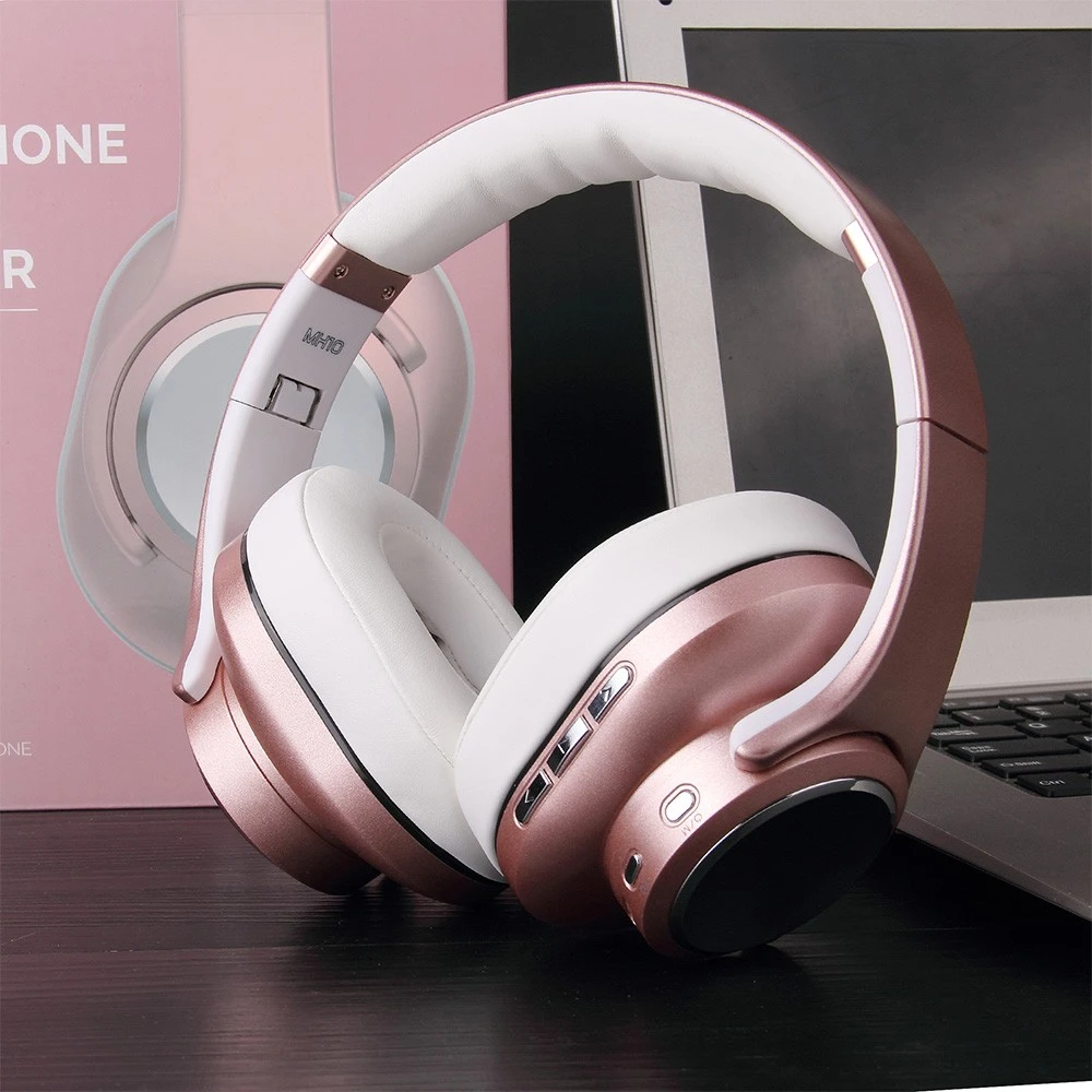 SODO MH10 2-in-1 Wireless Bluetooth On-Ear Headphone & Speaker, Built-in 3-EQ Foldable Headset With Mic - Rose Gold 7 SODO MH10 2-in-1 Wireless Bluetooth On-Ear Headphone & Speaker, Built-in 3-EQ Foldable Headset With Mic - Rose Gold - Image 5