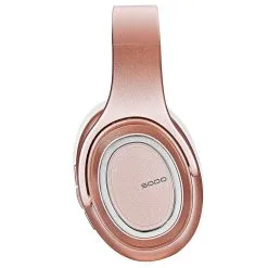 SODO MH11 2-in-1 Wireless Bluetooth Headphone & Speaker, Built-in 3-EQ Foldable Headset With Mic Support TF Card - Rose Gold -Headphones & Earphones shop SODO MH11 2 in 1 Wireless Bluetooth Headphone Speaker Rose Gold 518978 2