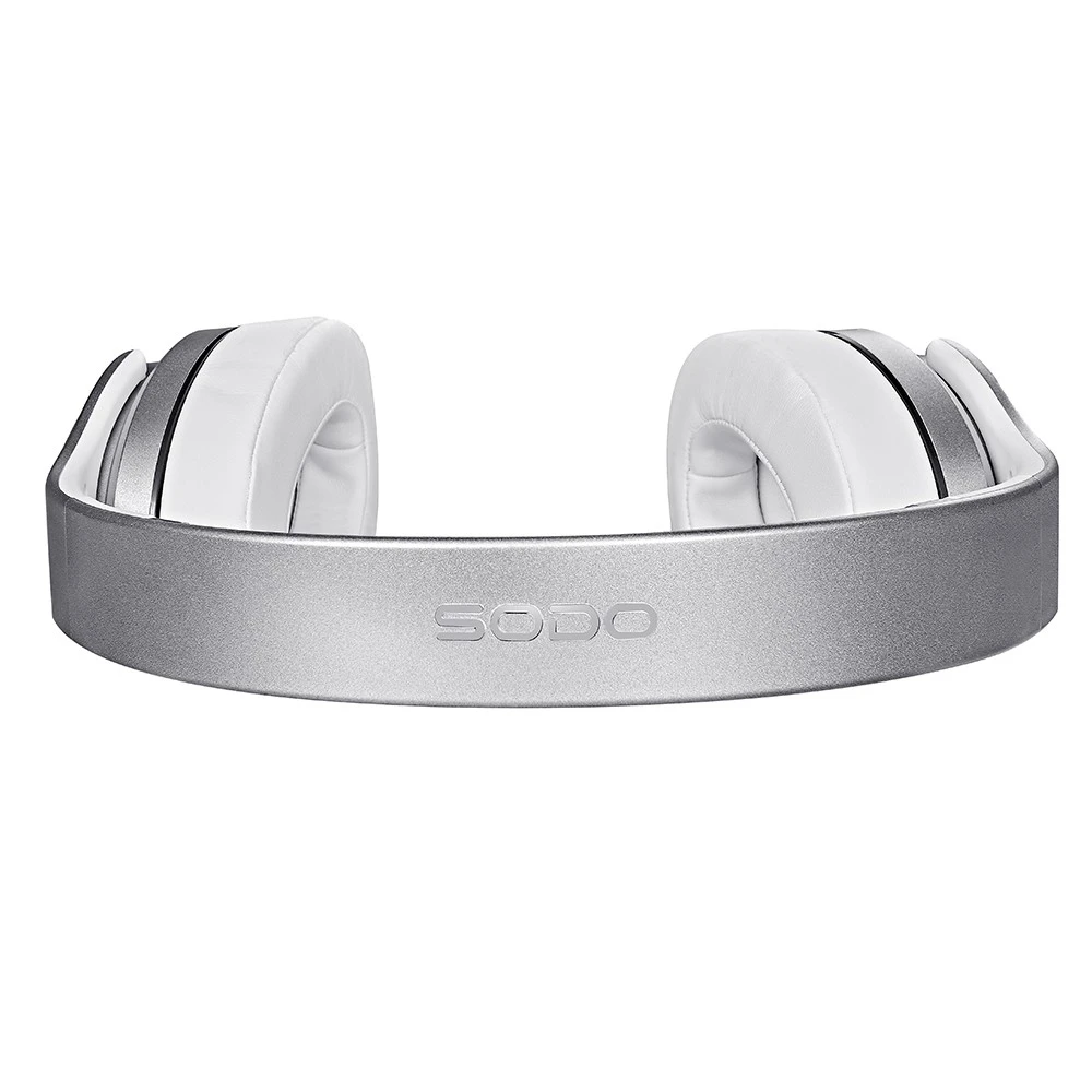 SODO MH11 2-in-1 Wireless Bluetooth Headphone & Speaker, Built-in 3-EQ Foldable Headset With Mic Support TF Card - Silver 5 SODO MH11 2-in-1 Wireless Bluetooth Headphone & Speaker, Built-in 3-EQ Foldable Headset With Mic Support TF Card - Silver - Image 4