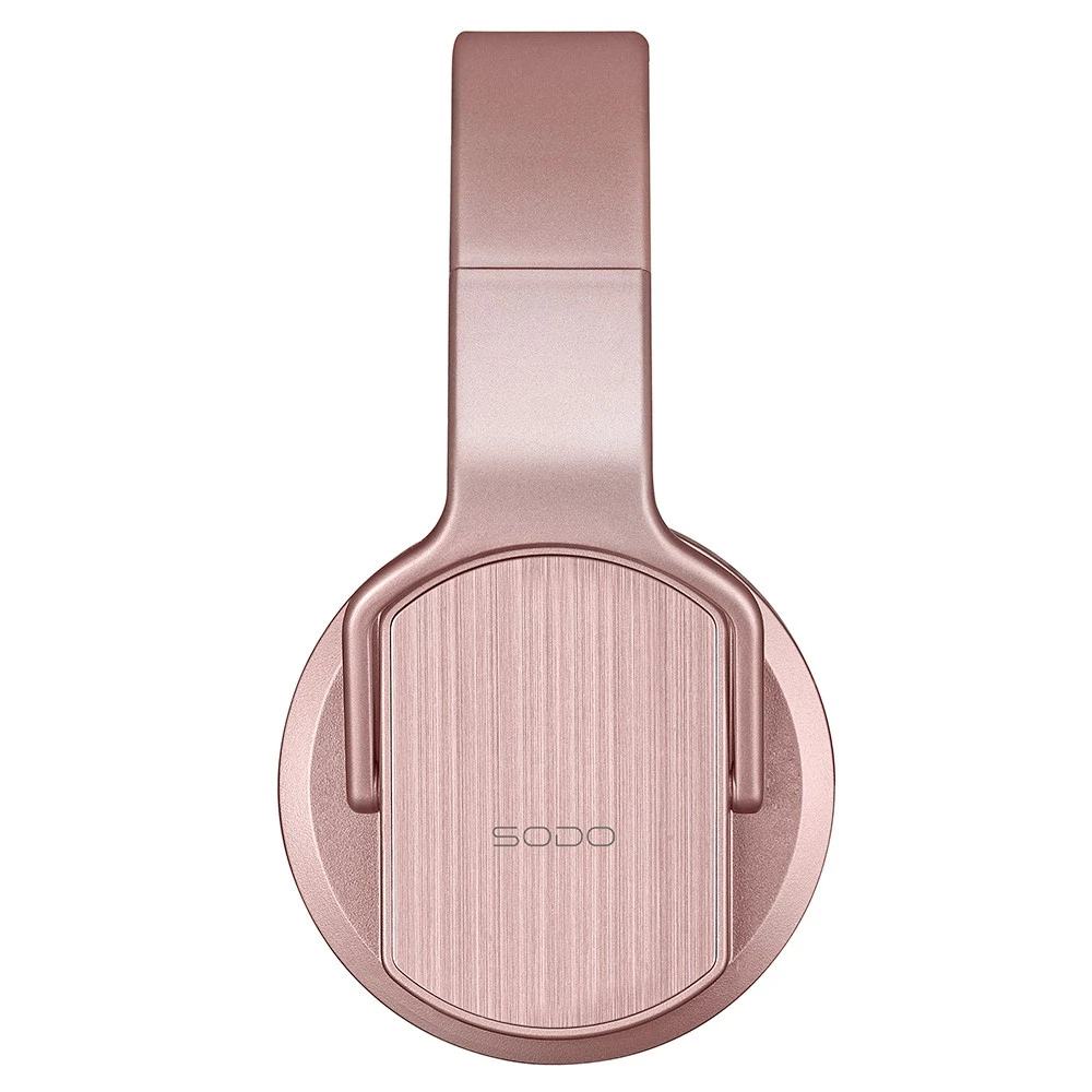 SODO MH2 Wireless Bluetooth Headset, Headphone & Speaker Modes, Support TF Card, FM - Rose Gold 7 SODO MH2 Wireless Bluetooth Headset, Headphone & Speaker Modes, Support TF Card, FM - Rose Gold - Image 5