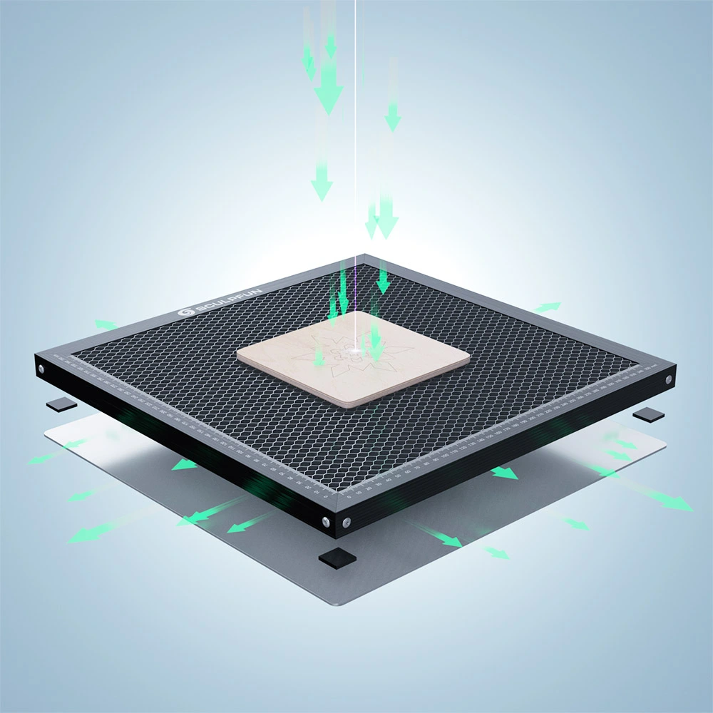 SCULPFUN 400*400mm Laser Cutting Bed 5 SCULPFUN 400*400mm Laser Cutting Bed - Image 3