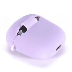 Soft Silicone Case For Tronsmart Onyx Ace Pro TWS Headphones Protective Box Shell - Purple -Headphones & Earphones shop Soft Silicone Case for Tronsmart Onyx Ace Pro Purple 518287 2