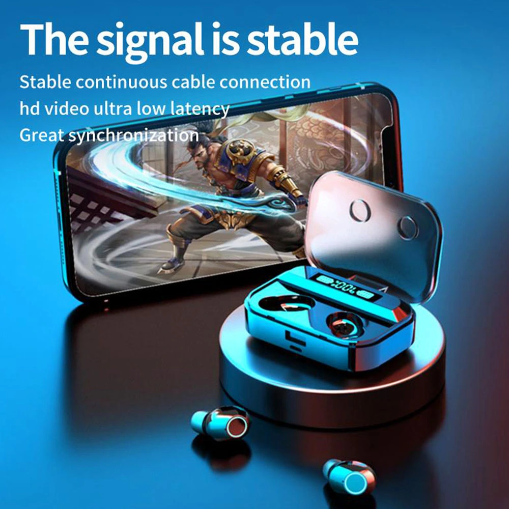 TG02 TWS Wireless Bluetooth 5.1 Sports 9D Stereo Headphones With Mic 6 TG02 TWS Wireless Bluetooth 5.1 Sports 9D Stereo Headphones With Mic - Image 4