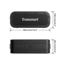 Tronsmart Force X 60W Portable Outdoor Speaker, IPX6 Waterproof, TWS, Tri-bass EQ Effects, 2.1 Channel, Built-in Powerbank, Max 13H Playtime, Voice Assistant -Headphones & Earphones shop Tronsmart Force X Portable Outdoor Speaker 497186 17