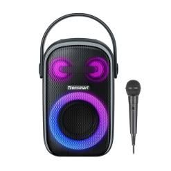 Tronsmart Halo 110 Bluetooth Speaker With Wired Karaoke Microphone, Supports Karaoke, 60W Superb Stereo Sound, Bluetooth 5.3, 18-Hour Playtime, IPX6 Waterproof, Black