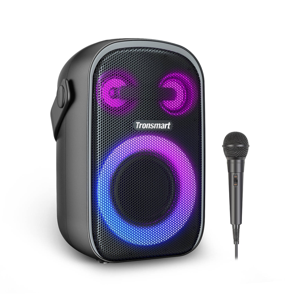Tronsmart Halo 110 Bluetooth Speaker With Wired Karaoke Microphone, Supports Karaoke, 60W Superb Stereo Sound, Bluetooth 5.3, 18-Hour Playtime, IPX6 Waterproof, Black 5 Tronsmart Halo 110 Bluetooth Speaker With Wired Karaoke Microphone, Supports Karaoke, 60W Superb Stereo Sound, Bluetooth 5.3, 18-Hour Playtime, IPX6 Waterproof, Black - Image 3