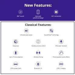 Tronsmart T6 Plus Upgraded Edition Bluetooth 5.0 40W Speaker NFC Connection 15 Hours Playtime IPX6 USB Charge Out - Red 10 Tronsmart T6 Plus Upgraded Edition Bluetooth 5.0 40W Speaker NFC Connection 15 Hours Playtime IPX6 USB Charge Out - Red -Headphones & Earphones shop Tronsmart element T6 plus Upgrade 895578