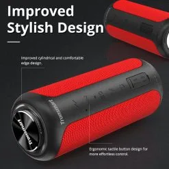 Tronsmart T6 Plus Upgraded Edition Bluetooth 5.0 40W Speaker NFC Connection 15 Hours Playtime IPX6 USB Charge Out - Red -Headphones & Earphones shop Tronsmart element T6 plus Upgrade 895579 1 2