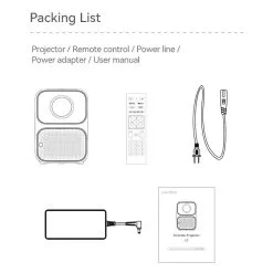 [Netflix Certified] Wanbo TT Portable Projector, Native 1080P, 650 ANSI Lumens, HDR10, Keystone Correction, 5G WiFi, 1GB/8GB, Bluetooth 5.1, Dolby Atmos, Auto-focus -Headphones & Earphones shop Wanbo TT LCD Auto focus Projector 519294 5