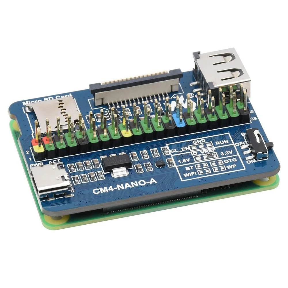 Waveshare Nano Base Board (A) For Raspberry Pi Compute Module 4, 55 X 40 Mm 4 Waveshare Nano Base Board (A) For Raspberry Pi Compute Module 4, 55 X 40 Mm - Image 2