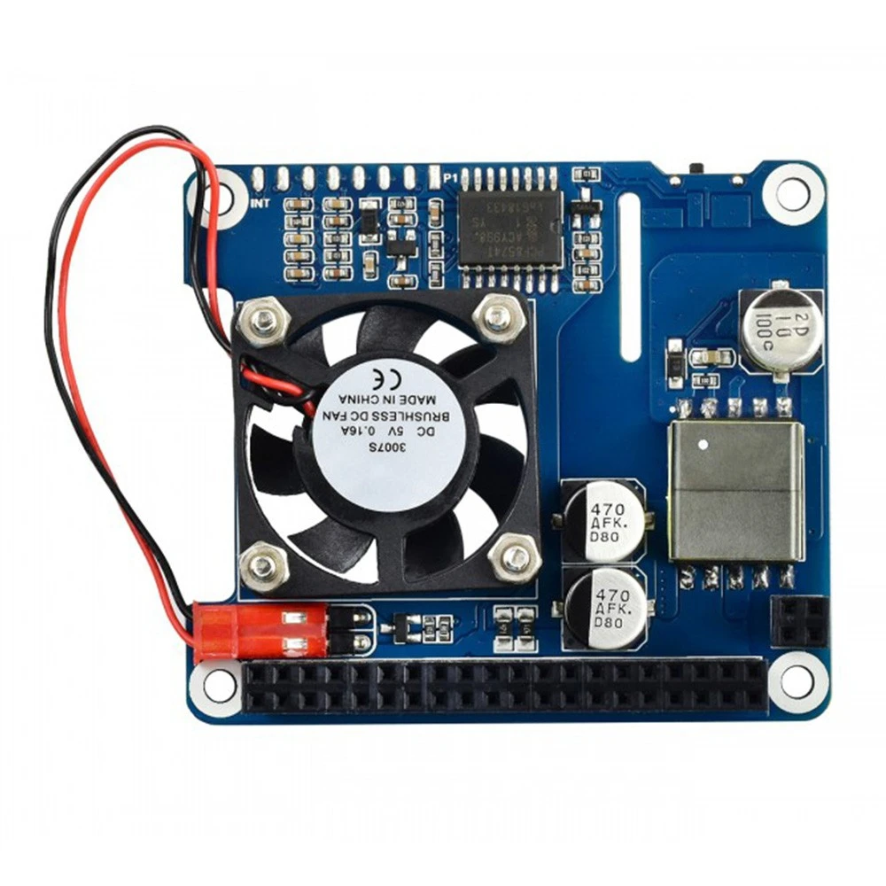 Waveshare Power Over Ethernet HAT (B) For Raspberry Pi 3B+/4B And 802.3af PoE Network 6 Waveshare Power Over Ethernet HAT (B) For Raspberry Pi 3B+/4B And 802.3af PoE Network - Image 4