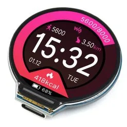 Waveshare RP2040 MCU Board, With 1.28inch Round LCD, Accelerometer And Gyroscope Sensor -Headphones & Earphones shop Waveshare RP2040 MCU Board With 1 28inch Round LCD 518851 3