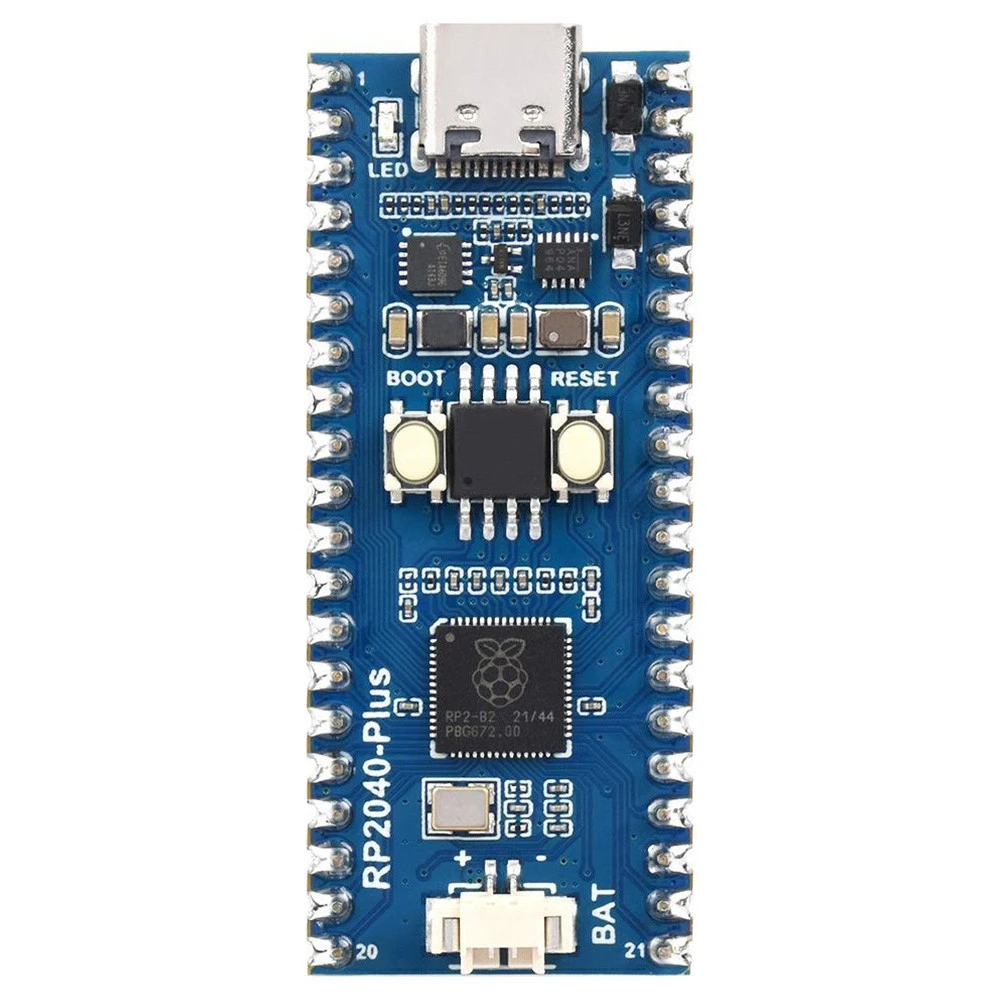 Waveshare RP2040-Plus, A Pico-like MCU Board Based On Raspberry Pi MCU RP2040, Plus Ver. With Pre-soldered Header 3 Waveshare RP2040-Plus, A Pico-like MCU Board Based On Raspberry Pi MCU RP2040, Plus Ver. With Pre-soldered Header