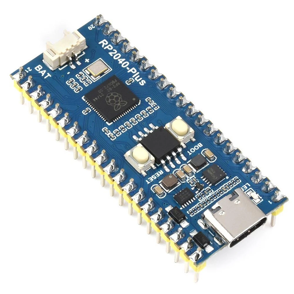Waveshare RP2040-Plus, A Pico-like MCU Board Based On Raspberry Pi MCU RP2040, Plus Ver. With Pre-soldered Header 4 Waveshare RP2040-Plus, A Pico-like MCU Board Based On Raspberry Pi MCU RP2040, Plus Ver. With Pre-soldered Header - Image 2