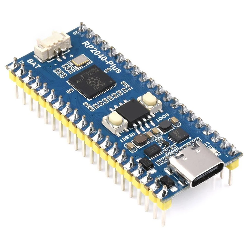 Waveshare RP2040-Plus, A Pico-like MCU Board Based On Raspberry Pi MCU RP2040, Plus Ver. With Pre-soldered Header 5 Waveshare RP2040-Plus, A Pico-like MCU Board Based On Raspberry Pi MCU RP2040, Plus Ver. With Pre-soldered Header - Image 3