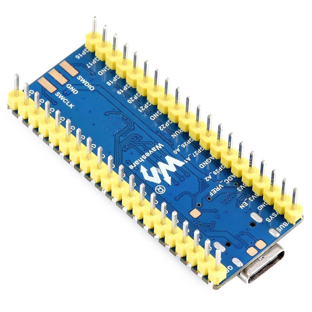 Waveshare RP2040-Plus, A Pico-like MCU Board Based On Raspberry Pi MCU RP2040, Plus Ver. With Pre-soldered Header 6 Waveshare RP2040-Plus, A Pico-like MCU Board Based On Raspberry Pi MCU RP2040, Plus Ver. With Pre-soldered Header - Image 4