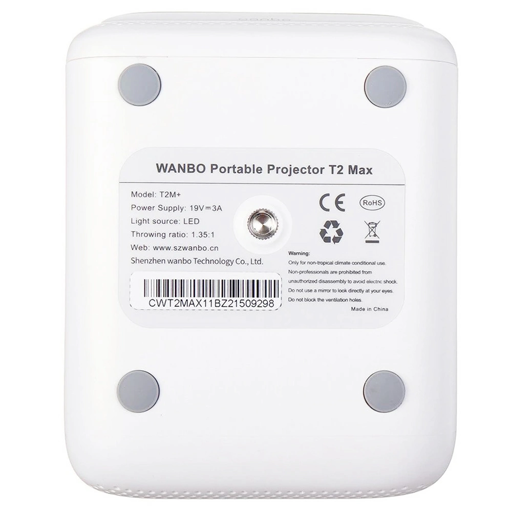 Xiaomi Wanbo T2 MAX 1080P Mini LED Projector WIFI Android 250ANSI Netflix YouTube Phone Portable - Global Edition 7 Xiaomi Wanbo T2 MAX 1080P Mini LED Projector WIFI Android 250ANSI Netflix YouTube Phone Portable - Global Edition - Image 5