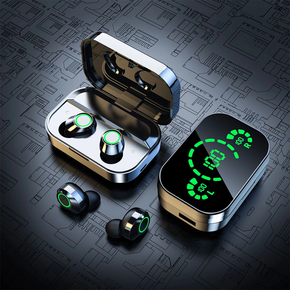 YD03 Bluetooth 5.3 TWS Earphones, Smart Digital Display, Game Video Musci Modes, Stereo Sound, Noise Reduction, Independent Use, Black 5 YD03 Bluetooth 5.3 TWS Earphones, Smart Digital Display, Game Video Musci Modes, Stereo Sound, Noise Reduction, Independent Use, Black - Image 3