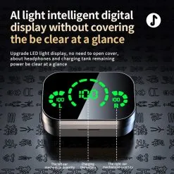 YD03 Bluetooth 5.3 TWS Earphones, Smart Digital Display, Game Video Musci Modes, Stereo Sound, Noise Reduction, Independent Use, Black 12 YD03 Bluetooth 5.3 TWS Earphones, Smart Digital Display, Game Video Musci Modes, Stereo Sound, Noise Reduction, Independent Use, Black -Headphones & Earphones shop YD03 TWS Earphones Bluetooth 5 3 509249 4