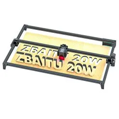 ZBAITU M81 F20 VF 20W Laser Engraver Cutter With Updated Drag Chain Kits, Fixed-focus, Air Assist, 0.08x0.08mm Spot, 10000mm/min Engraving Speed, Dual Fans, WiFi Connection, Support SD Card Offline Working, 810*460mm