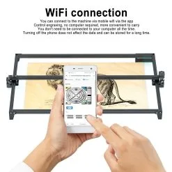 ZBAITU M81 F20 VF 20W Laser Engraver Cutter With Updated Drag Chain Kits, Fixed-focus, Air Assist, 0.08x0.08mm Spot, 10000mm/min Engraving Speed, Dual Fans, WiFi Connection, Support SD Card Offline Working, 810*460mm -Headphones & Earphones shop ZBAITU M81 F20 VF 20W Laser Engraver Cutter 519052 4