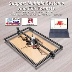 ZBAITU M81 10W CNC Laser Engraver, 0.08mm Compressed Spot, Focus Free, Offline Engraving, Cuts 10mm Wood In One Pass, 460*810mm -Headphones & Earphones shop ZBAITU M81 FF80 10W CNC Laser Engraving Cutting Machine 501125 3