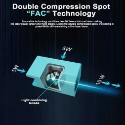 ZBAITU M81 10W CNC Laser Engraver, 0.08mm Compressed Spot, Focus Free, Offline Engraving, Cuts 10mm Wood In One Pass, 460*810mm -Headphones & Earphones shop ZBAITU M81 FF80 10W CNC Laser Engraving Cutting Machine 501125 4