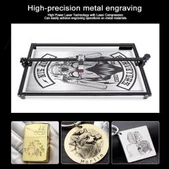 ZBAITU M81 10W CNC Laser Engraver, 0.08mm Compressed Spot, Focus Free, Offline Engraving, Cuts 10mm Wood In One Pass, 460*810mm -Headphones & Earphones shop ZBAITU M81 FF80 10W CNC Laser Engraving Cutting Machine US Plug 506263 2