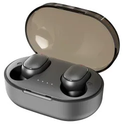 A6R TWS Bluetooth V5.0 Button Control IPX4 Waterproof 3h Playtime Wireless In-ear Noise Earphones - Black