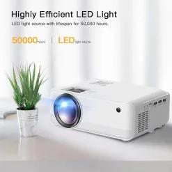 Apeman 4000 Lumen 720P Supported Mini Projector, 200'' Display 50000 Hrs LED Life, Dual Speakers Portable Projector 11 Apeman 4000 Lumen 720P Supported Mini Projector, 200'' Display 50000 Hrs LED Life, Dual Speakers Portable Projector -Headphones & Earphones shop apeman 6000 lumen 1080p supported mini projector bd6f21 1668066328880