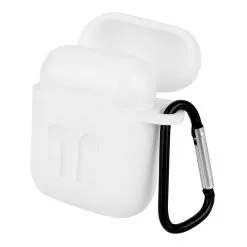 Charging Box Protective Case With Anti-lost Rope For I10 I12 Earbuds - White -Headphones & Earphones shop charging box protective case case 1571993324768