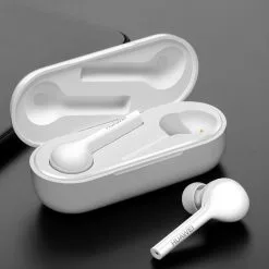 Huawei CM-H1C FreeBuds Bluetooth 4.2 TWS Earbuds Voice Assistant IP54 Double-Tap Control Noise Canceling Headphones - White -Headphones & Earphones shop huawei cm h1c freebuds tws earphone 1571988002999