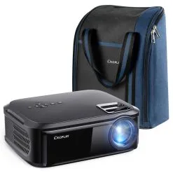 IDeaPlay PJ80 Native 1080P LED Projector Home, 200'' Display, 6000 Lumens