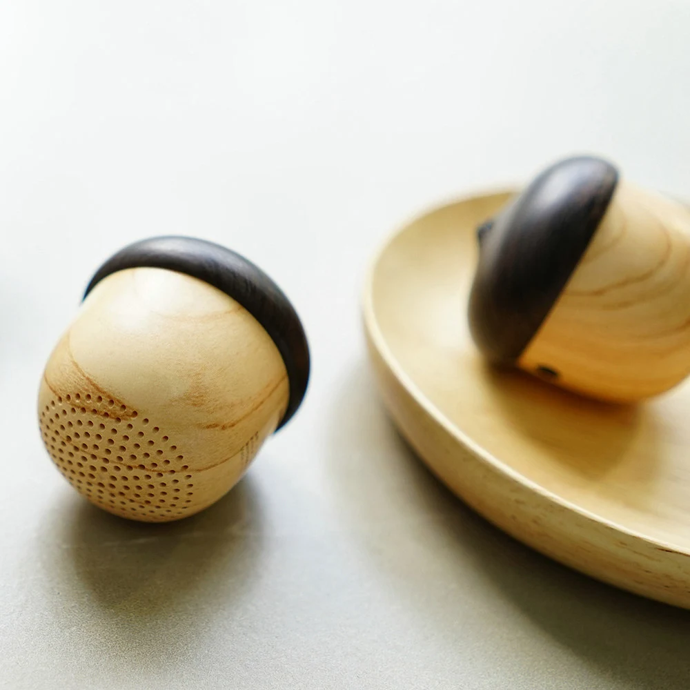 J2 Ultra-Portable Wireless Bluetooth Speaker Wood Texture - Brown 8 J2 Ultra-Portable Wireless Bluetooth Speaker Wood Texture - Brown - Image 6