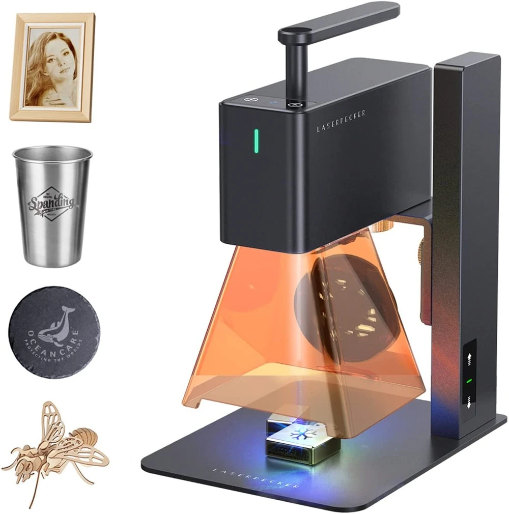 LaserPecker 2 Handheld Laser Engraver Cutter, AU Plug 3 LaserPecker 2 Handheld Laser Engraver Cutter, AU Plug