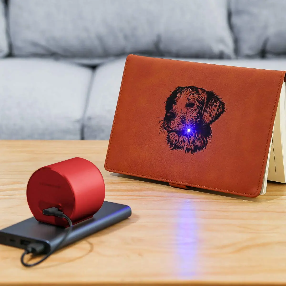 LaserPecker L1 Smart Laser Engraver App Control Overheat Shutdown Password Lock With Protective Goggles - Red 6 LaserPecker L1 Smart Laser Engraver App Control Overheat Shutdown Password Lock With Protective Goggles - Red - Image 4