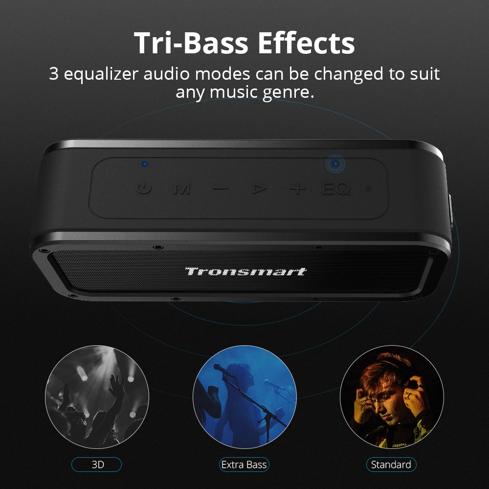 Tronsmart Force SoundPulse™ 40W Bluetooth 5.0 Speaker IPX7 Water Resistant Siri TWS & NFC 15 Hours Playtime 8 Tronsmart Force SoundPulse™ 40W Bluetooth 5.0 Speaker IPX7 Water Resistant Siri TWS & NFC 15 Hours Playtime - Image 6