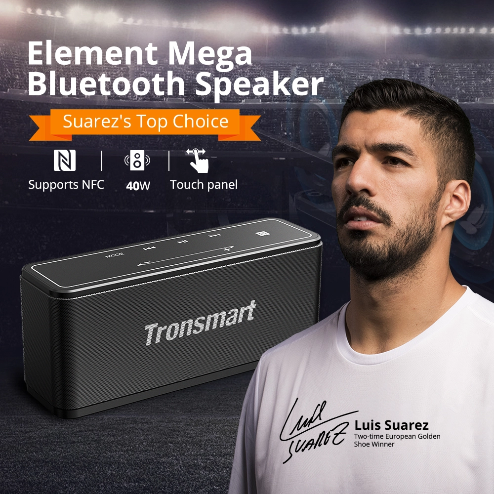 Tronsmart Element Mega SoundPulse™ Bluetooth 5.0 Speaker With Powerful 40W Max Output 3D Digital Sound TWS Intuitive Touch Control - Black 5 Tronsmart Element Mega SoundPulse™ Bluetooth 5.0 Speaker With Powerful 40W Max Output 3D Digital Sound TWS Intuitive Touch Control - Black - Image 3