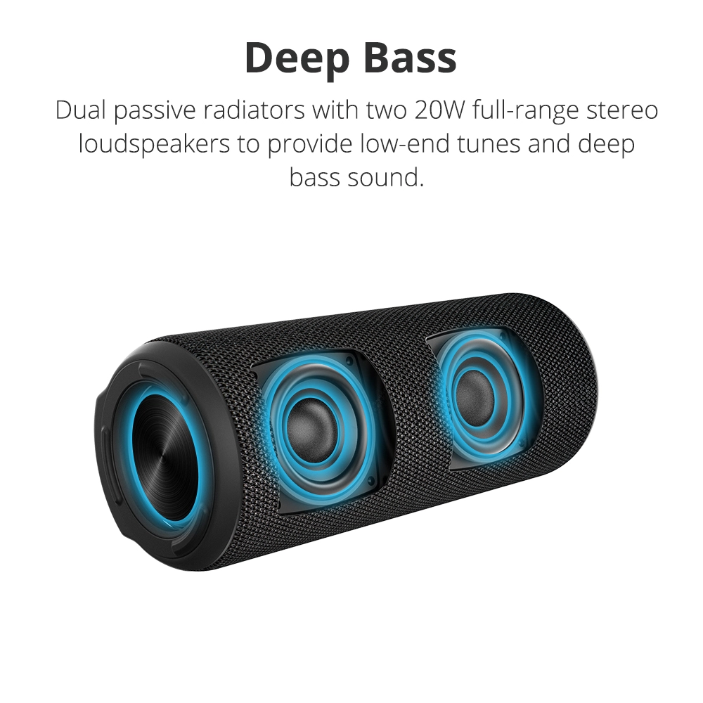Tronsmart Element T6 Plus Portable Bluetooth 5.0 Speaker With 40W Max Output, Deep Bass, IPX6 Waterproof, TWS - Black 6 Tronsmart Element T6 Plus Portable Bluetooth 5.0 Speaker With 40W Max Output, Deep Bass, IPX6 Waterproof, TWS - Black - Image 4