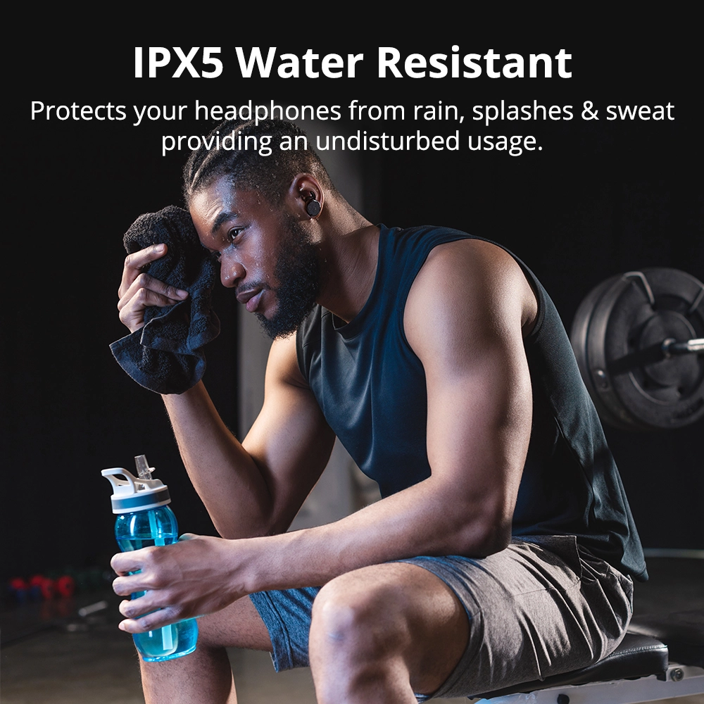 Tronsmart Encore Spunky Buds Bluetooth 5.0 TWS Earbuds 12 Hours Playtime Siri Google Assistant IPX5 Water Resistant- Black 6 Tronsmart Encore Spunky Buds Bluetooth 5.0 TWS Earbuds 12 Hours Playtime Siri Google Assistant IPX5 Water Resistant- Black - Image 4