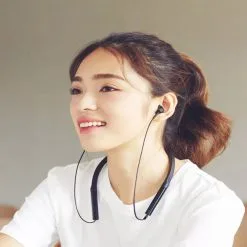 Xiaomi LYXQEJ02JY Wireless Bluetooth Necklace Headphones Lite - Black -Headphones & Earphones shop xiaomi lyxqej02jy headphones orange black 1572312010306