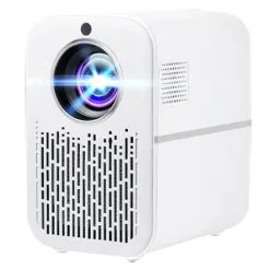 ZZV M6 LCD Projector Auto Focusing 600ANSI Lumens 1080P Native Resolution Android 9.0 2+16GB Suport 4K HDR White